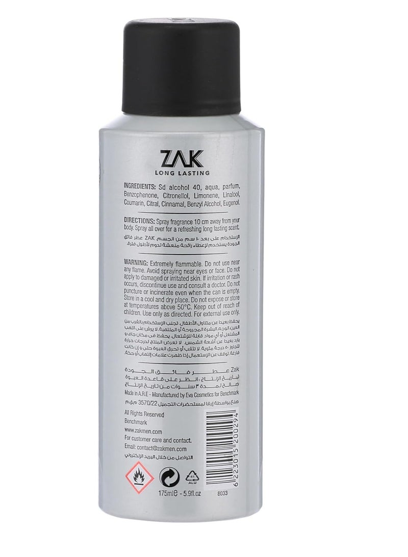ZAK Titanium Eau de Toilette Spray for Him 175 ml - Image 2
