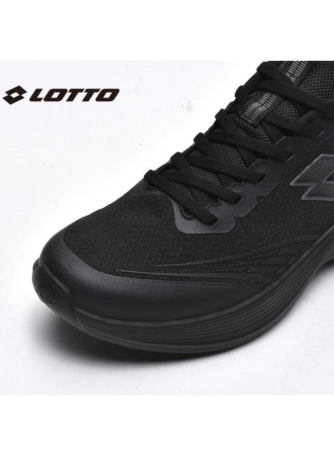 Lotto Men's Running Shoes Breathable Stable Shock Absorption Sports Casual Jogging Shoes 1176 Black 43 - Image 5