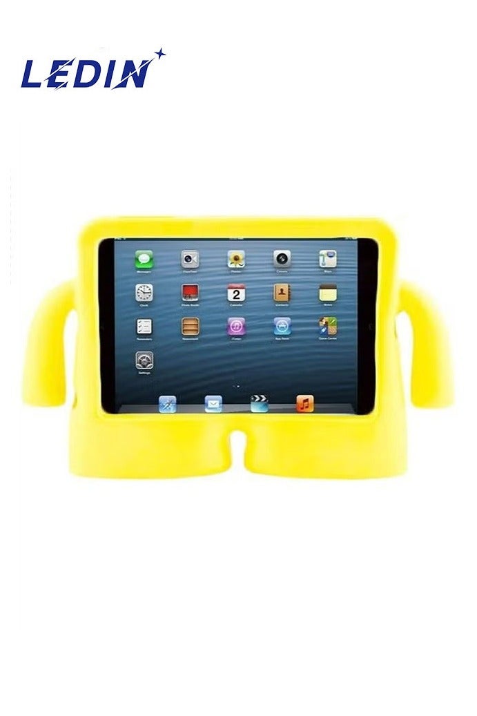 Kids Shock‑Proof EVA Case with Handle & Stand for iPad Pro 11 Inch Bright Durable Cover(Yellow)