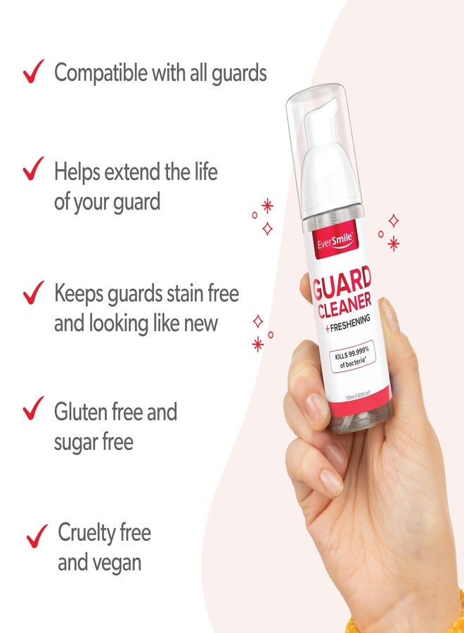 EverSmile رغوة تنظيف واقي الفم من إيفر سمايل - نعناع منعش، 55 مل (1 عبوة) - للفم، الليل، كرة القدم، الملاكمة، النوم، الشخير، الطحن وجميع أنواع الواقيات - combats رائحة الفم الكريهة - Image 3