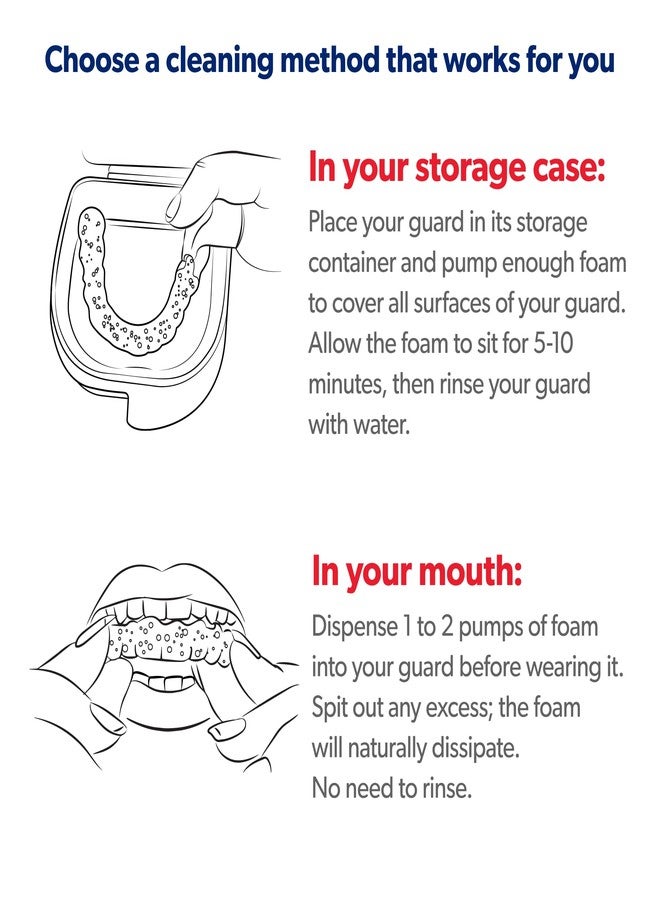 EverSmile رغوة تنظيف واقي الفم من إيفر سمايل - نعناع منعش، 55 مل (1 عبوة) - للفم، الليل، كرة القدم، الملاكمة، النوم، الشخير، الطحن وجميع أنواع الواقيات - combats رائحة الفم الكريهة - Image 5
