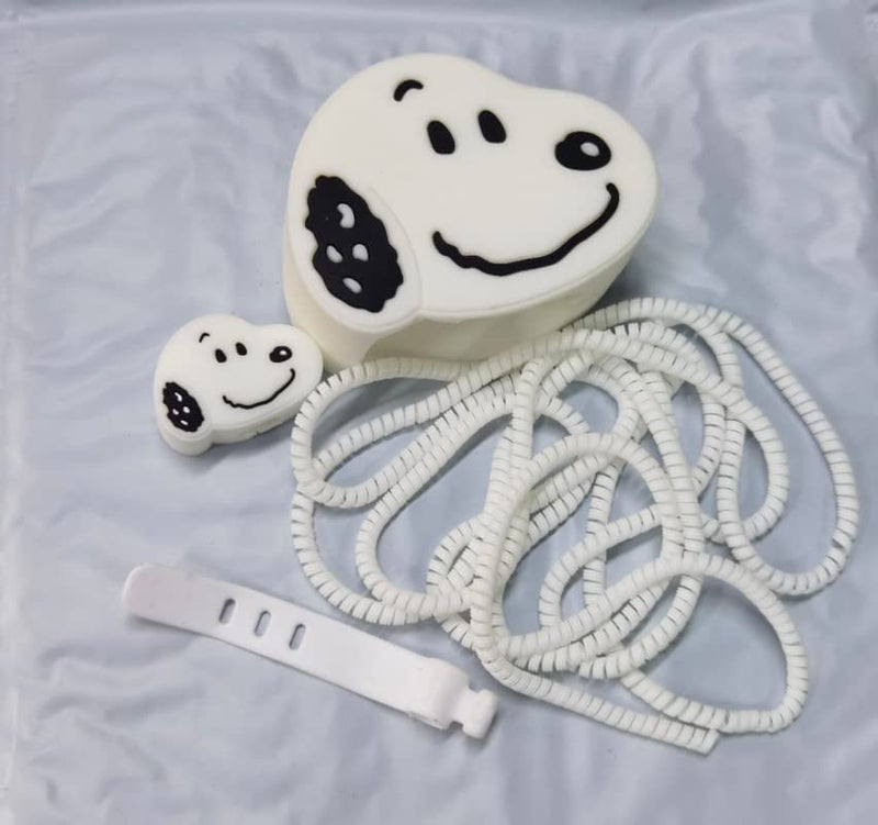 VNJ ACCESSORIES Protective Charger Case for iPhone 18W 20W iPhone 16 15 14 13 12 11 Pro Max Charging Cable Charger Protective Cover Data Cable Protective Sleeve-Snoopy Multicolor - Image 2