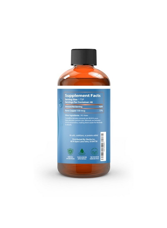 NutriNoche Liquid Colloidal Copper Supplement | 99.99% Ultra Pure Crystalline Nano Copper Particles | 30 ppm - Image 3