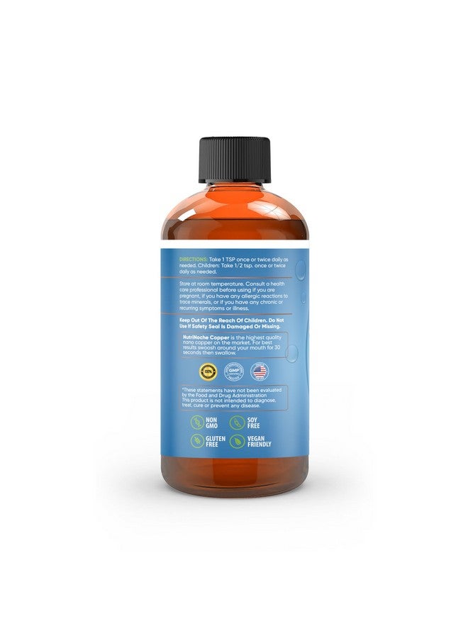 NutriNoche Liquid Colloidal Copper Supplement | 99.99% Ultra Pure Crystalline Nano Copper Particles | 30 ppm - Image 2