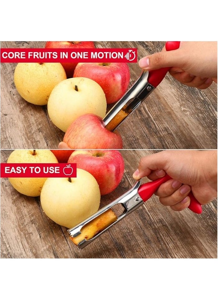 Generic - Premium Apple Corer Tool - Easy to Use and Clean - Sturdy Apple Core Remover with Sharp Serrated Blades - Stainless Steel Corers for Apple and Pear - Core Fruits with Ease - Image 1