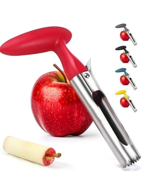 Premium Apple Corer Tool - Easy to Use and Clean - Sturdy Apple Core Remover with Sharp Serrated Blades - Stainless Steel Corers for Apple and Pear - Core Fruits with Ease
