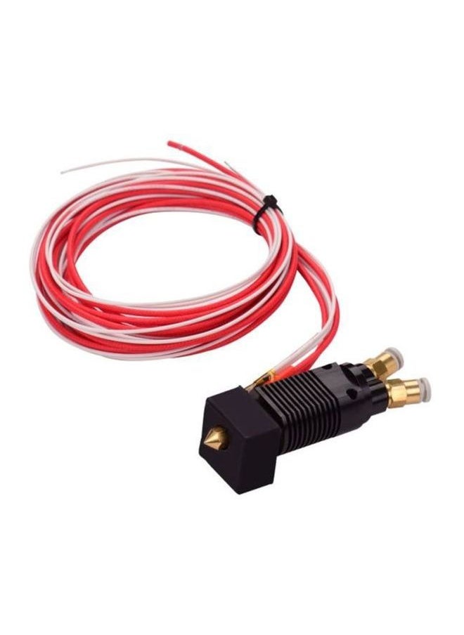 Generic - Hotend Extruder Kit With Brass Nozzle,Hot End Extruder Nozzle Kit For 3D Printer, Mk8 Extruder Hotend Kit 3D Printer Accessories 0.4mm Nozzle with Secure Connection For 3D Printing Parts - Image 1