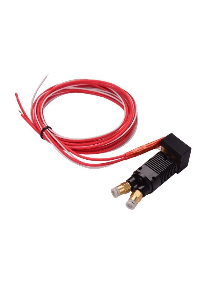 Generic - Hotend Extruder Kit With Brass Nozzle,Hot End Extruder Nozzle Kit For 3D Printer, Mk8 Extruder Hotend Kit 3D Printer Accessories 0.4mm Nozzle with Secure Connection For 3D Printing Parts - Image 1