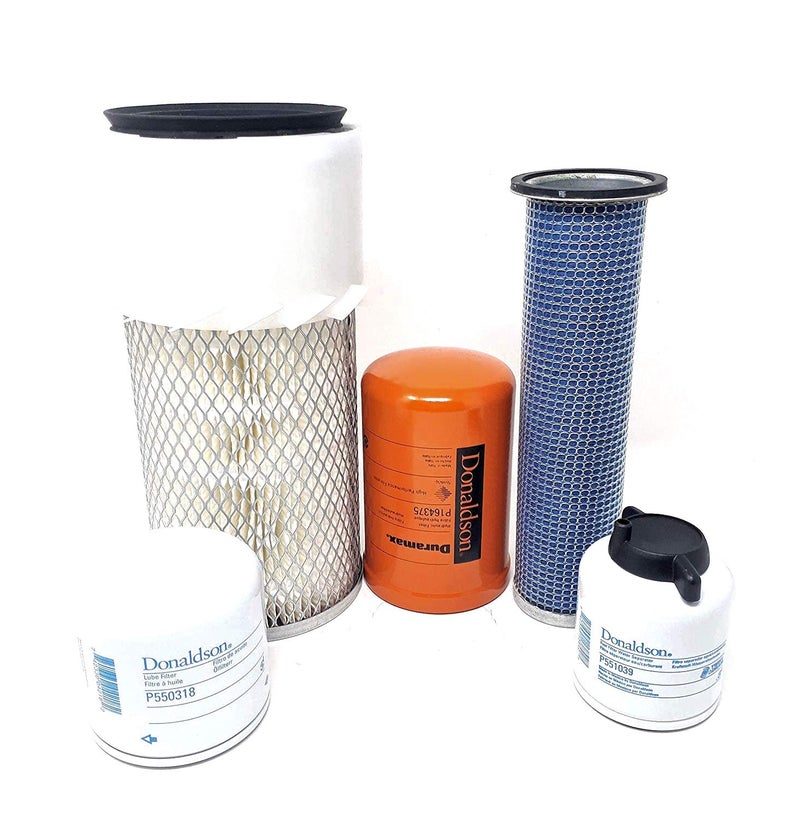 CFKIT Filter Kit Compatible with Bobcat S130 S150 S160 S175 S185 S205 WKubota V2203 Eng