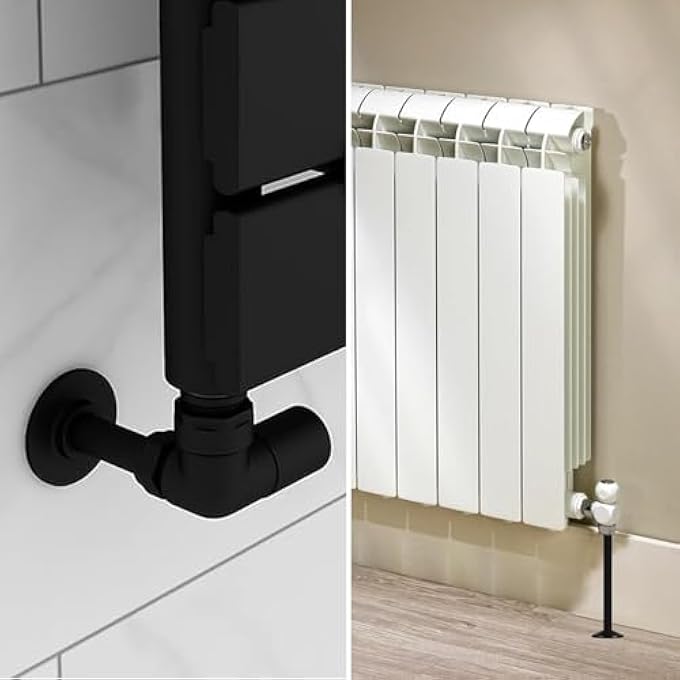 PACK OF 4 BLACK 15MM RADIATOR PIPE HOLE COVERS - DURABLE PLASTIC FOR RADIATOR PIPES -EASY TO INSTALL & REMOVE - Image 3