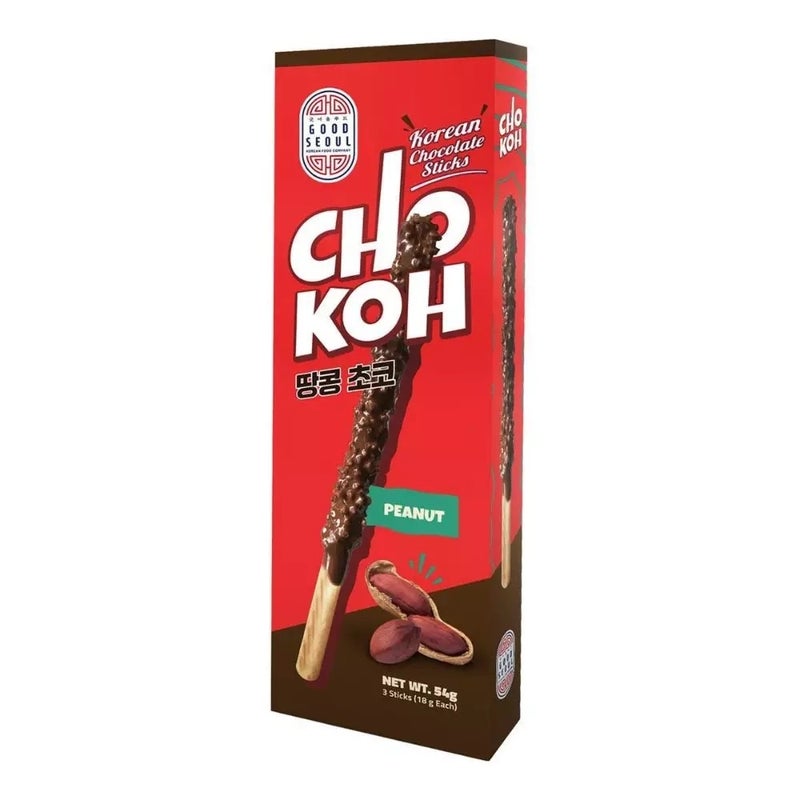Good Seoul Popping Peanut ChoKoh Korean Chocolate Sticks- 54gms