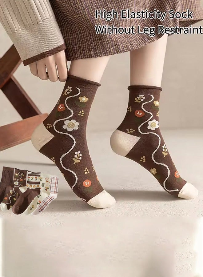 جوارب نسائية كرتون الربيع والخريف جوارب ظريفة كلية شفافة جوارب أنبوب - Image 1