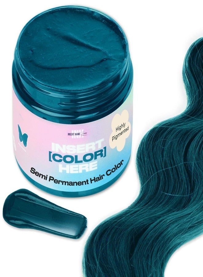 INH Semi Permanent Hair Color | Blue Green Hair Dye | Aquamarine Tint, 6oz - Image 1