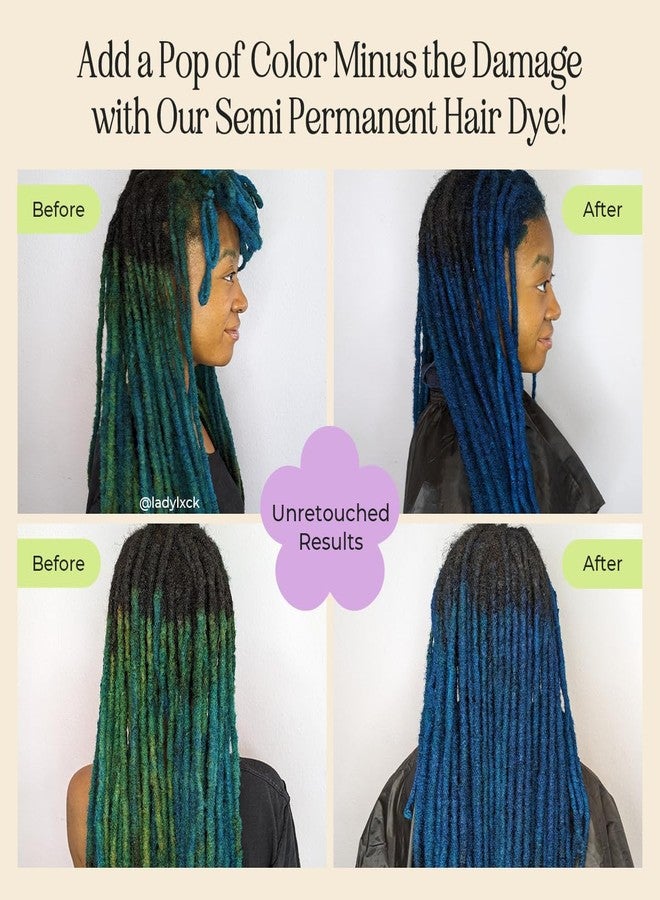 INH Semi Permanent Hair Color | Blue Green Hair Dye | Aquamarine Tint, 6oz - Image 2