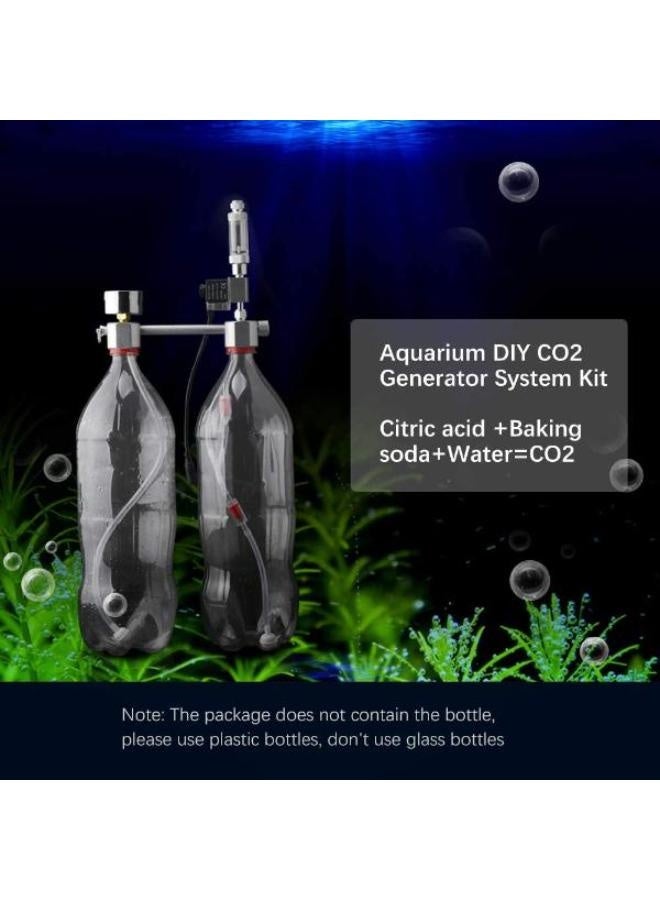 Aquarium DIY CO2 Generator System Kit with Solenoid Valve Bubble Diffuser Carbon Dioxide Reactor Kit for Plants - Image 3