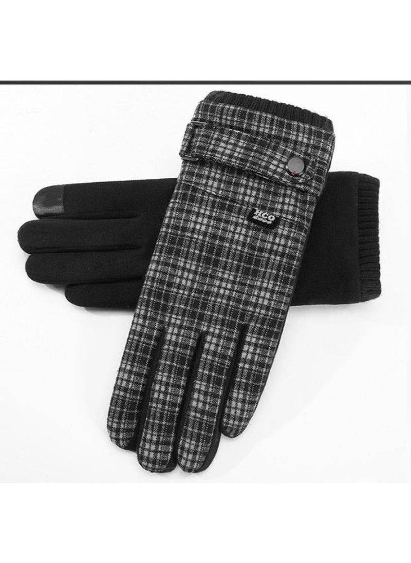 Golovejoy - Women's Warm Plush Windproof And Cold Proof Lovely Gloves - Image 1
