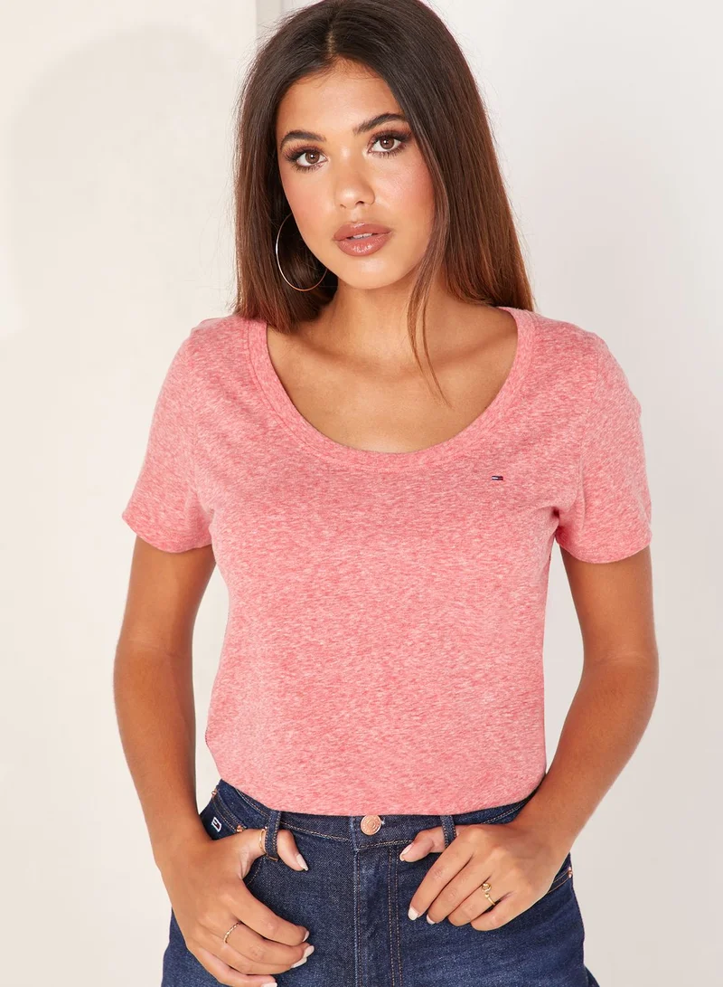 TOMMY JEANS Logo Textured T-Shirt