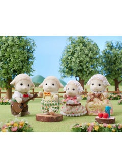 Calico Critters Calico Critters Sheep Family, Set of 4 Collectible Doll Figures  - Image 3