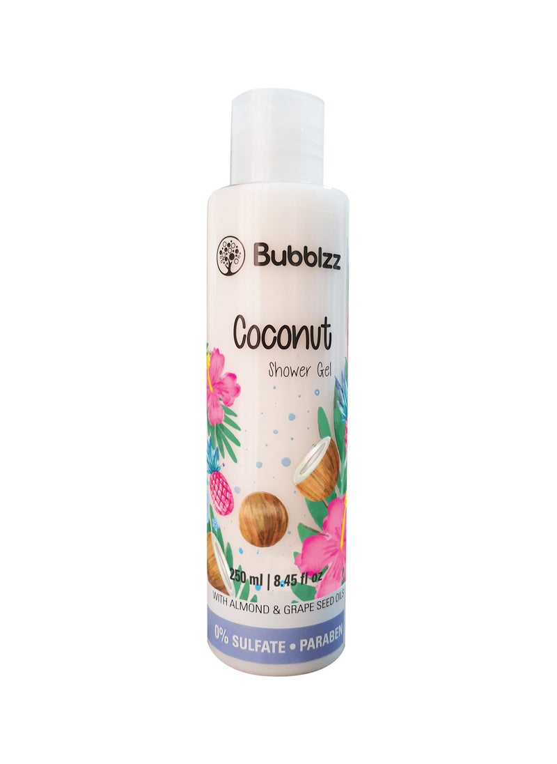 Bubblzz Coconut Shower Gel - 250 ml 