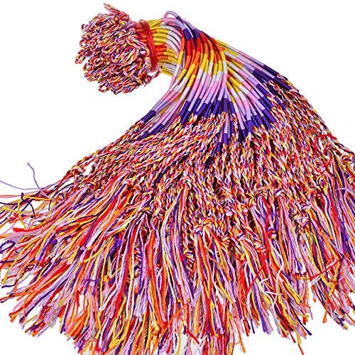 Yoogeer 50pcs Wholesae Bulk Jewelry Lots Colorful Braid Friendship Cords Strand Bracelet - Image 5