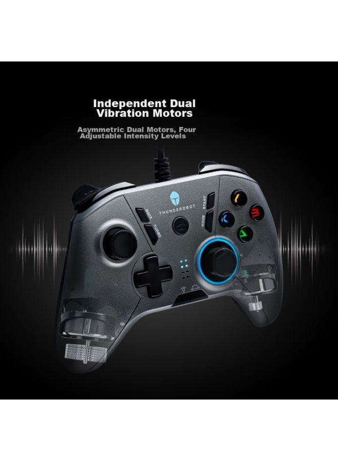 Thunderobot G30 Wired Game Controller, Switch-like Xbox Controller, Pc Gaming, Ns, Genshin Impact, Racing, Steam, Black Myth： Wukong, Monster Hunter： World, Wildlands, Dual-shadow Realm, Black Myth - Image 3