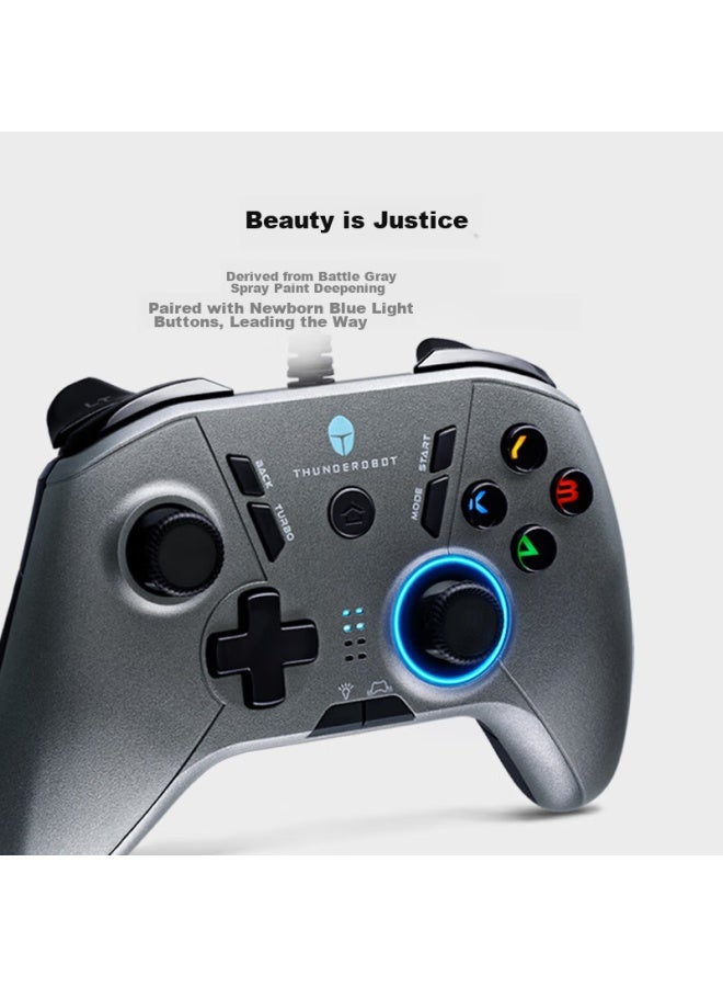 Thunderobot G30 Wired Game Controller, Switch-like Xbox Controller, Pc Gaming, Ns, Genshin Impact, Racing, Steam, Black Myth： Wukong, Monster Hunter： World, Wildlands, Dual-shadow Realm, Black Myth - Image 4