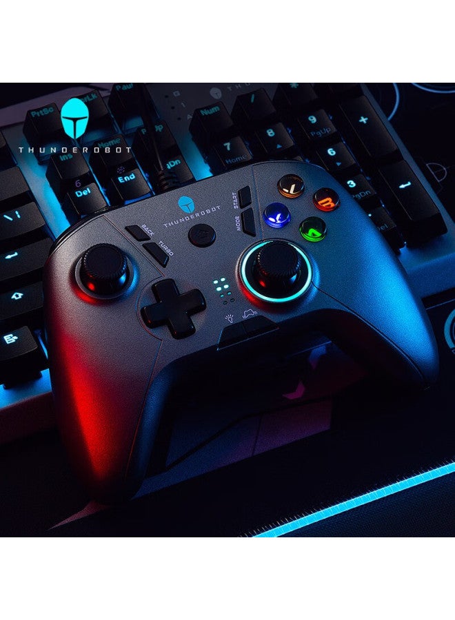 Thunderobot G30 Wired Game Controller, Switch-like Xbox Controller, Pc Gaming, Ns, Genshin Impact, Racing, Steam, Black Myth： Wukong, Monster Hunter： World, Wildlands, Dual-shadow Realm, Black Myth - Image 5