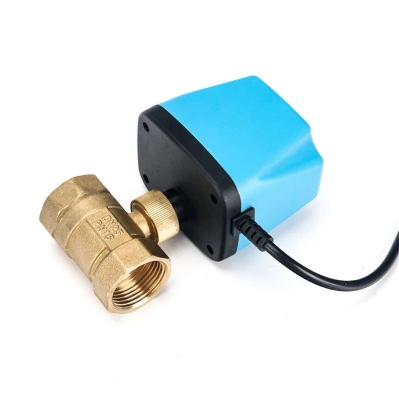 Normally Closed Motorized Brass Ball Valve 220VAC CLOSED 12V 24V 2 Wire Electric - Image 4