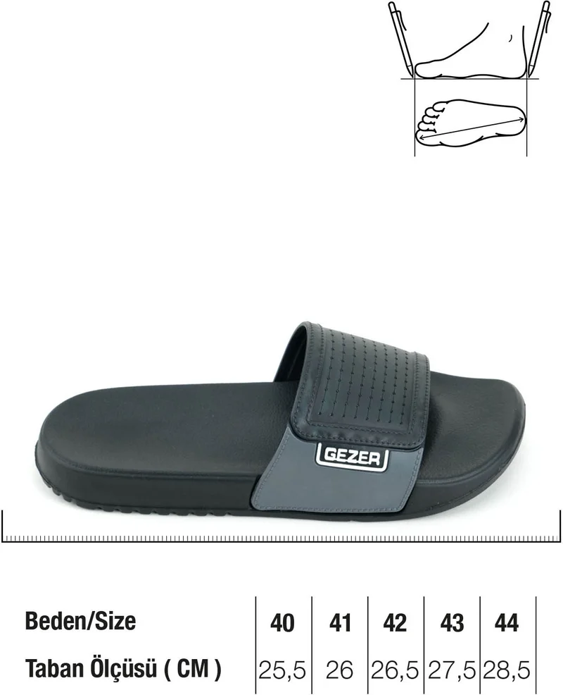 Gezer Men's Summer Eva Wet Ground Suitable Daily Home Garden Pool Bathroom Slippers
