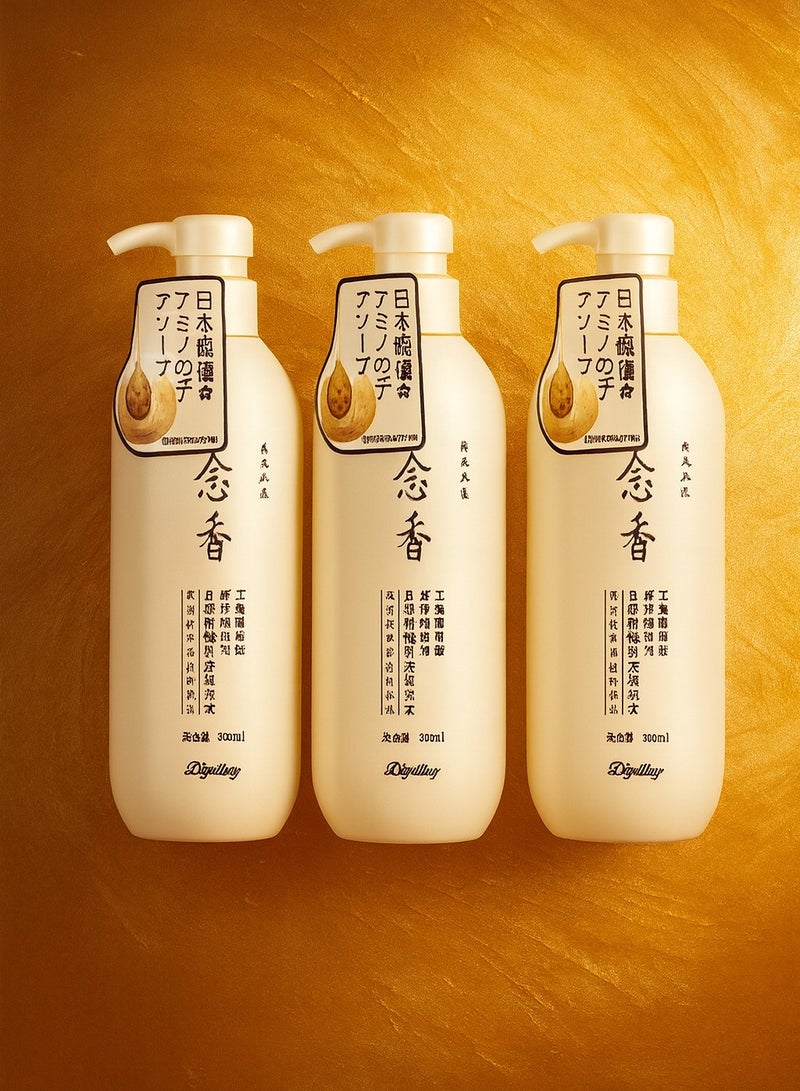 Diyating Sakura Japanese Shampoo for Hair Growth – 300ml (Pack of 3) - Image 3