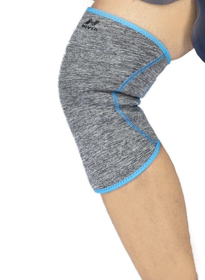 Nivia Orthopedic Knee Support, for Men, for Gym, Knee Sleeves, Knee Braces Pair for Sports & Workout, Knee Cap, Knee Supporter for Exercise, Running, Cycling (Grey, XL) - Image 4