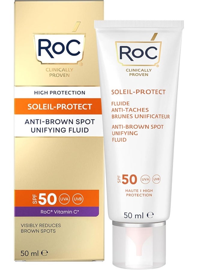 Roc Soleil-Protect Unifying Fluid Anti-Brown Spots Spf50 - Face Sunscreen - 50Ml - Image 1