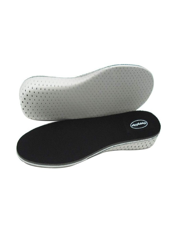 HappyStep Full Length Memory Foam Height Increase Insoles for Men Size 5-10 (1 Pair 2cm + 1 Pair 3cm) Black - Image 5