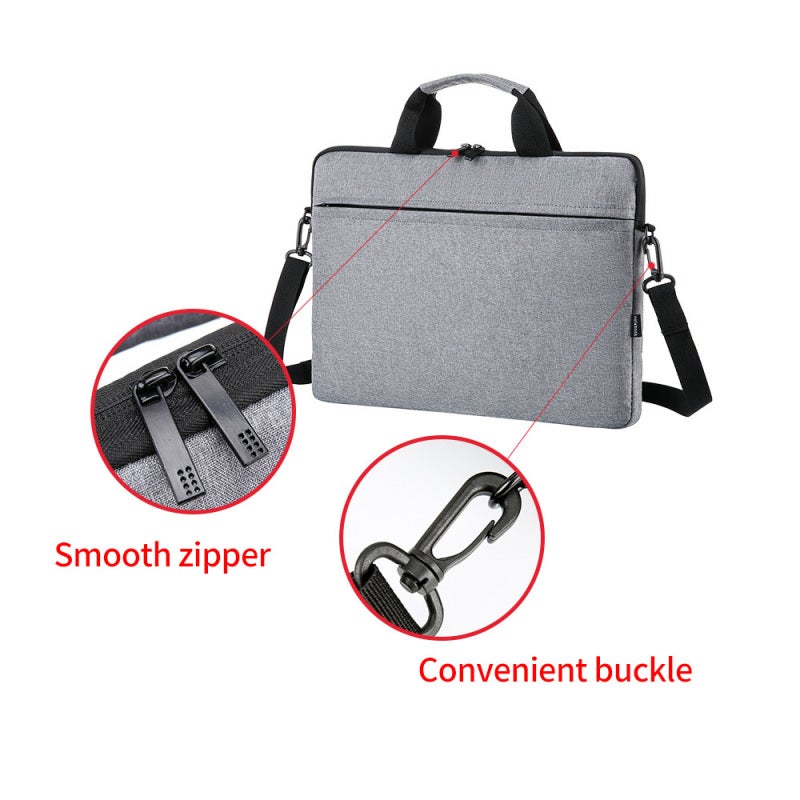 15.6 Inch Laptop Bag: High-quality Oxford Cloth Splash-proof Scratch-resistant - Polyester Fiber Inner Shockproof Anti-fall - Portable Back Belt Design for Office Travel Work Essentials - Image 5