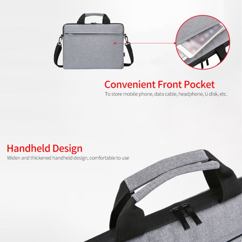 15.6 Inch Laptop Bag: High-quality Oxford Cloth Splash-proof Scratch-resistant - Polyester Fiber Inner Shockproof Anti-fall - Portable Back Belt Design for Office Travel Work Essentials - Image 4