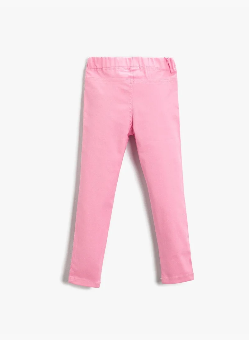 كوتون Woven Basic Trousers Standard Waist