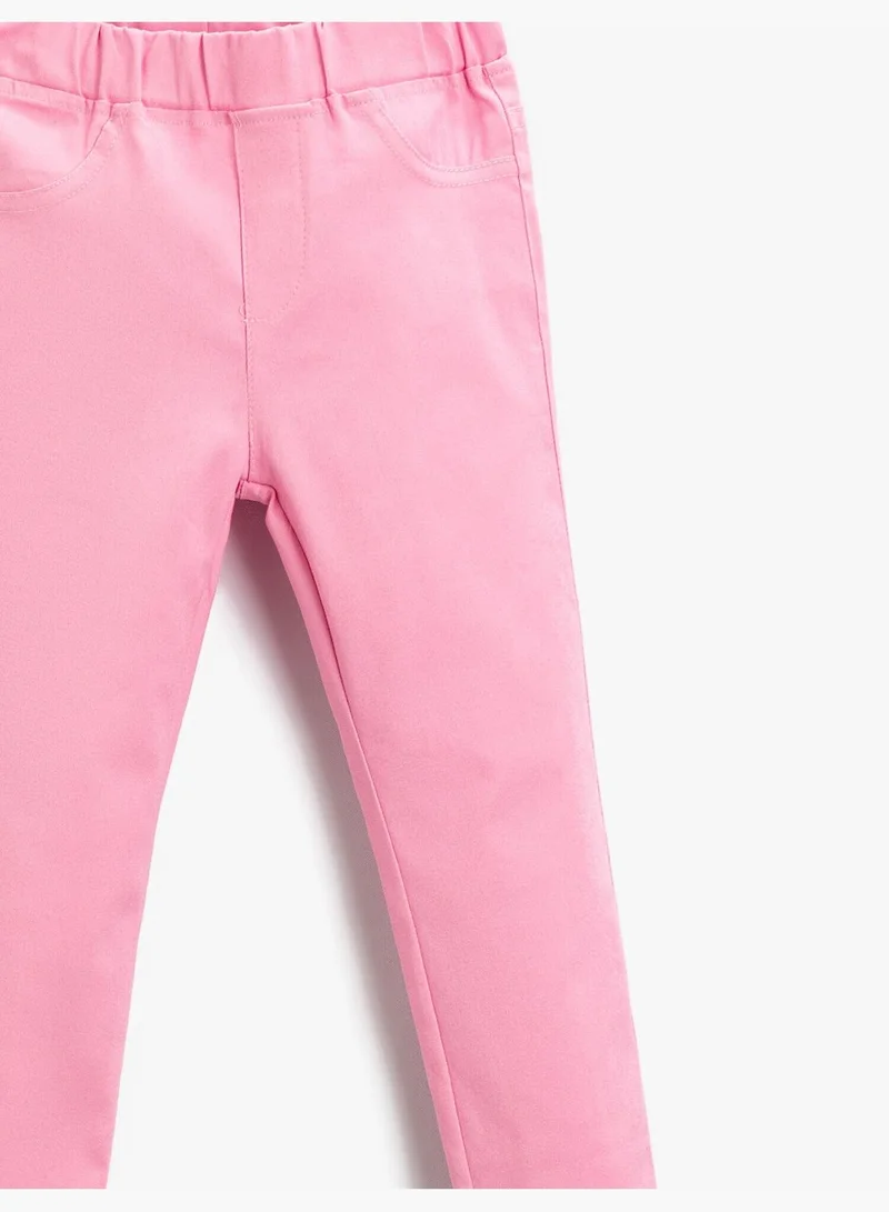 كوتون Woven Basic Trousers Standard Waist