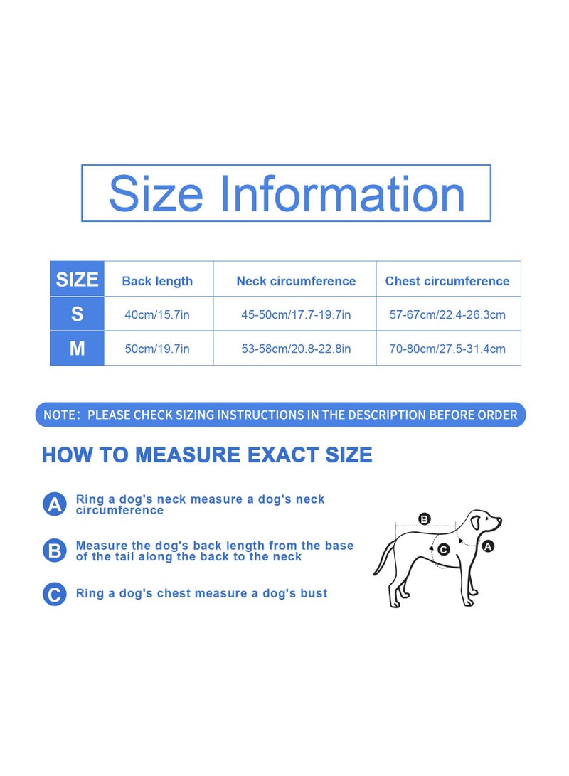 SYOSI Dog Bathrobe, Dog Robes for After Bath, Dog Drying Coat for Small, Medium Dogs Super Absorbent Pet Dog Drying Towel, Adjustable Puppy Bathrobe Soft Dog Hair Drying Bag After Shower, M/50cm, Blue  - Image 3