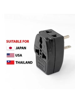 WONPRO Wonpro Universal Travel Adapter, 3 ports, Round Pin, Rated 10A 250V Compact Size Travel Adapter with Universal Receptacle - Can Accept Different Plug Worldwide) , Suitable for TAIWAN, JAPAN, USA, CANADA(220V Only) 
