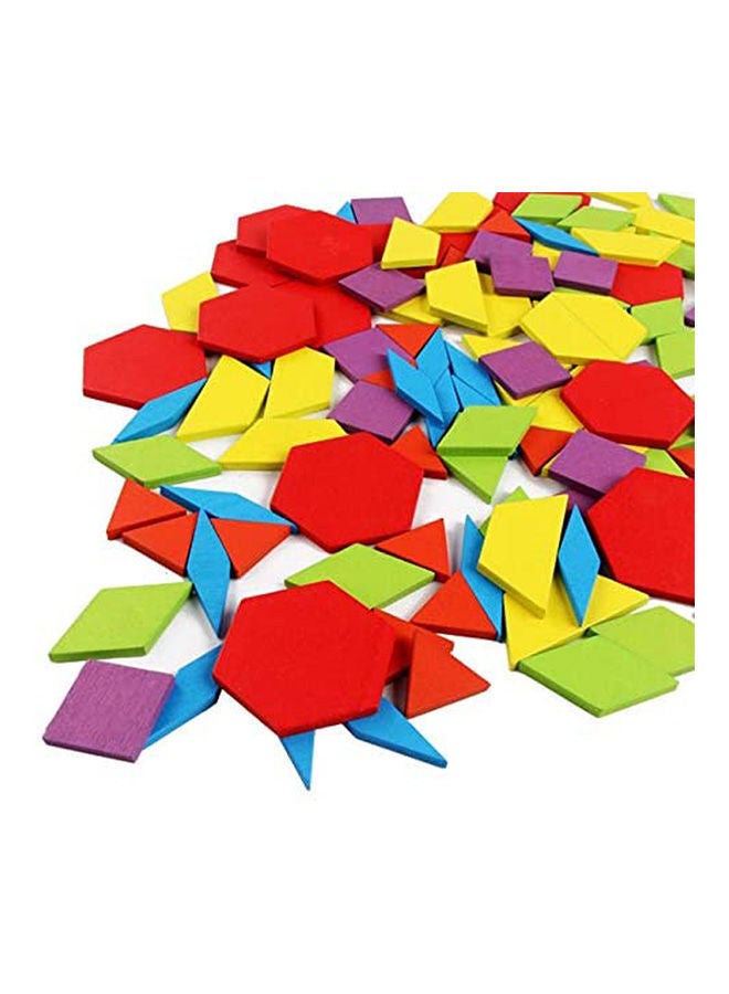 NIBEMINENT 155- Piece Wooden Board Set Colorful Baby Montessori Educational Toys For Children Learning Developing Toy (With Gift Box) - Image 3