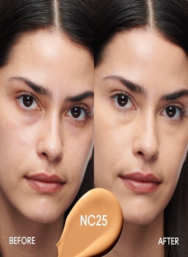MAC Cosmetics Studio Radiance 24HR Luminous Lift Concealer NC25 – Serum-Infused Radiant Concealer with Medium Buildable Coverage for Light-Medium Skin with Golden Undertones 11ml - Image 2