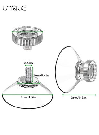 10 قطع شفط كوب الزجاج شفط منصات 40mm واضح PVC حامل مصاصة قوية مع الجوز المسمار للسيارة الظل القماش الحمام الجدار نافذة الباب - view 2