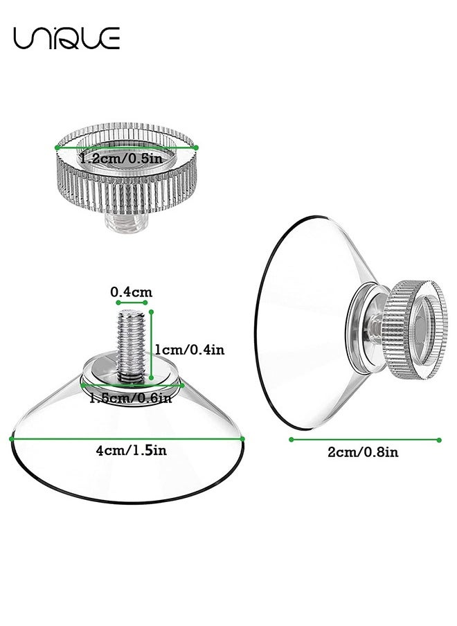 Unique 10Pcs Suction Cup Glass Suction Pads 40mm Clear PVC Strong Sucker Holder with Screw Nut for Car Shade Cloth Bathroom Wall Door Window  - Image 2