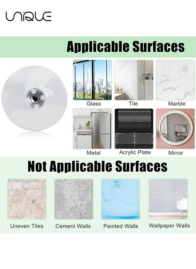 Unique 10Pcs Suction Cup Glass Suction Pads 40mm Clear PVC Strong Sucker Holder with Screw Nut for Car Shade Cloth Bathroom Wall Door Window  - Image 5
