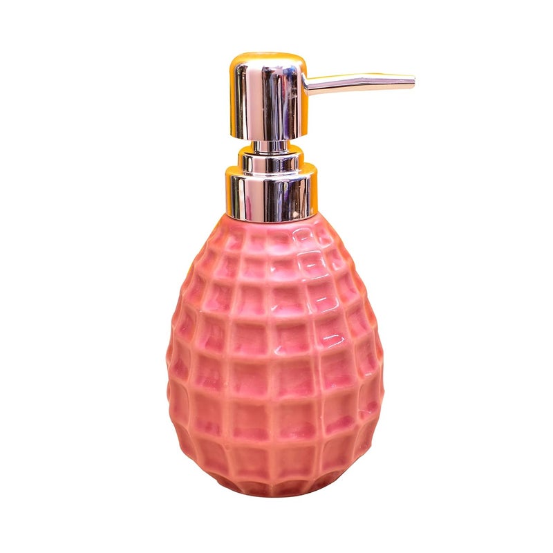 KunhaR Ceramic Liquid Soap Dispenser 400 Ml Red - Image 2