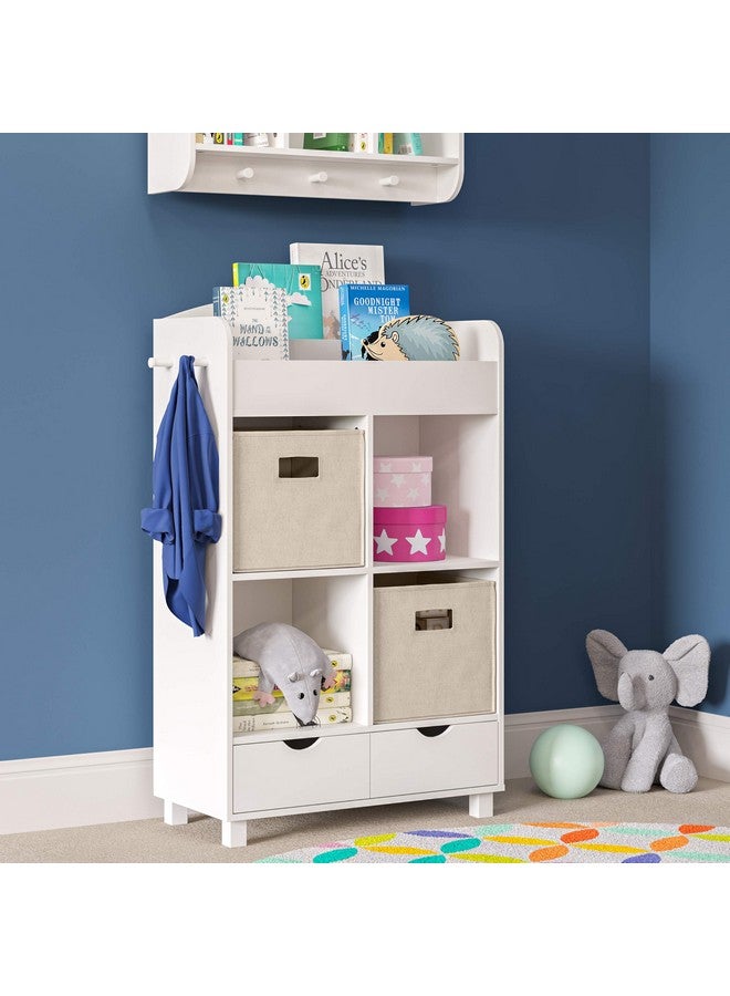 RiverRidge Folding Storage Bins with Handles Taupe Cube Storage Organizer for Closet, Bedroom & Playroom - Closet Organizers and Storage Set of 4 - Image 2