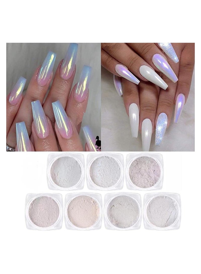 Holographic Chrome Nail Powder - Laser Synthetic Resin Pigment for Stunning Manicure Art (B) - Image 2