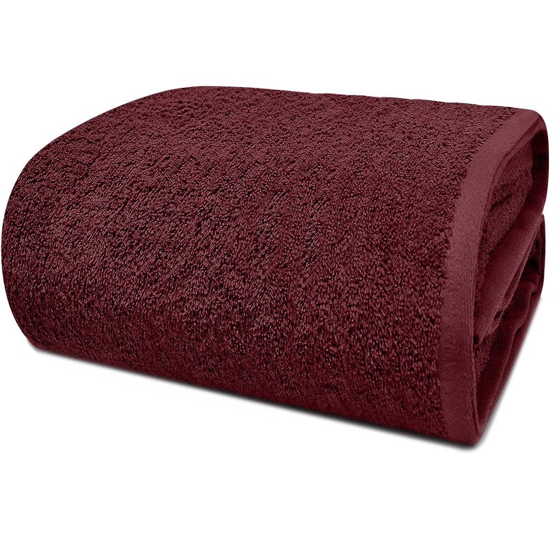 DAN RIVER 100 Cotton Premium Bath Sheets  550 GSM 40x80 Inches Highly Absorbent and Quick Dry Extra Large Luxury Bath Towels  Super Soft Towels for Bathroom HotelPomegranate Pack of 1