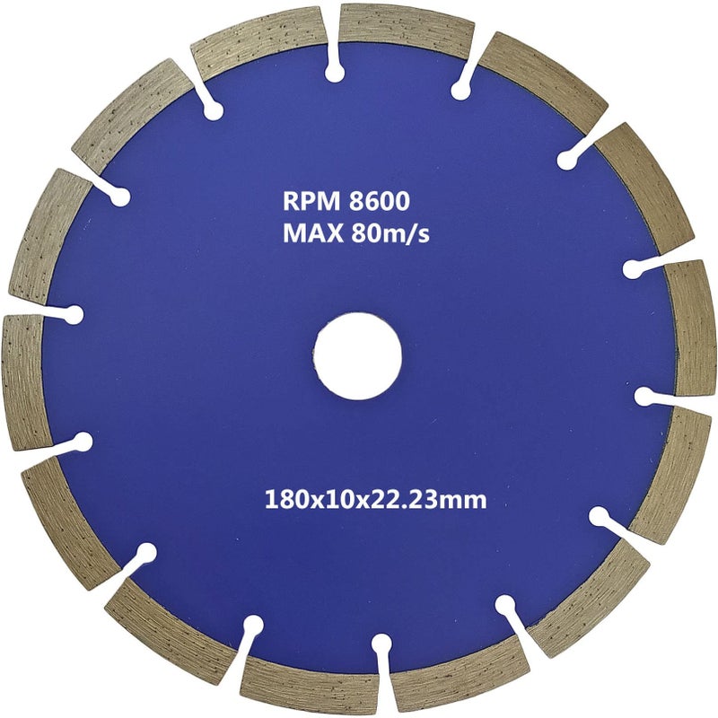 DUMDAAR 7Inch Silent Diamond Saw Blade for Granite and Marble Slate Diamond Cutter Blade with Line-up Segment Height 180MM - Image 3