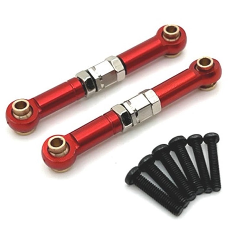 ZDingTech Upgrade Metal Steering Linkage Parts for 114 MJX Hyper Go H14BM Steering Linkage PartsMetal Hyper Go 14209 14210 Steering Linkage Partsfor Hyper Go 14431B Steering Linkage UpgradesRed - Image 2